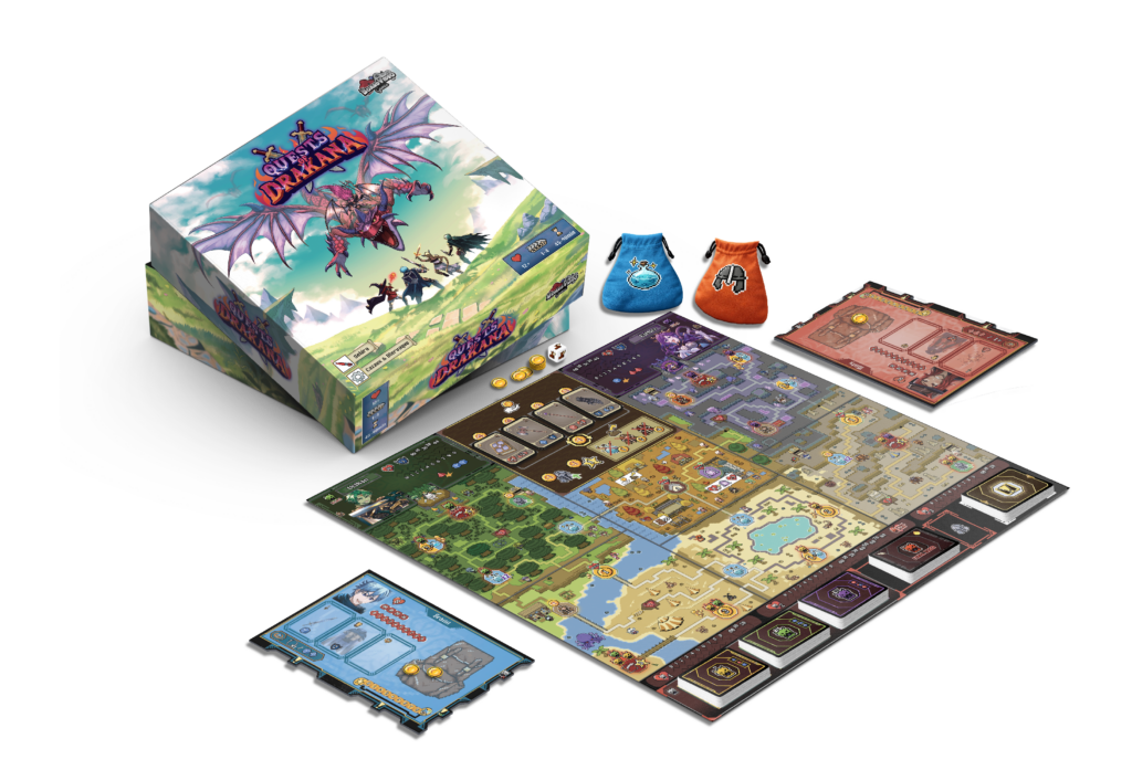Quests of Drakana a JRPG boardgame